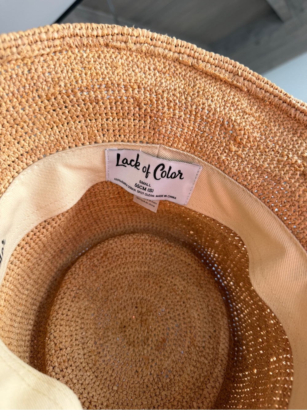 Lack of Color Women's Tan Straw Sun Hat - Lightweight Summer Packable